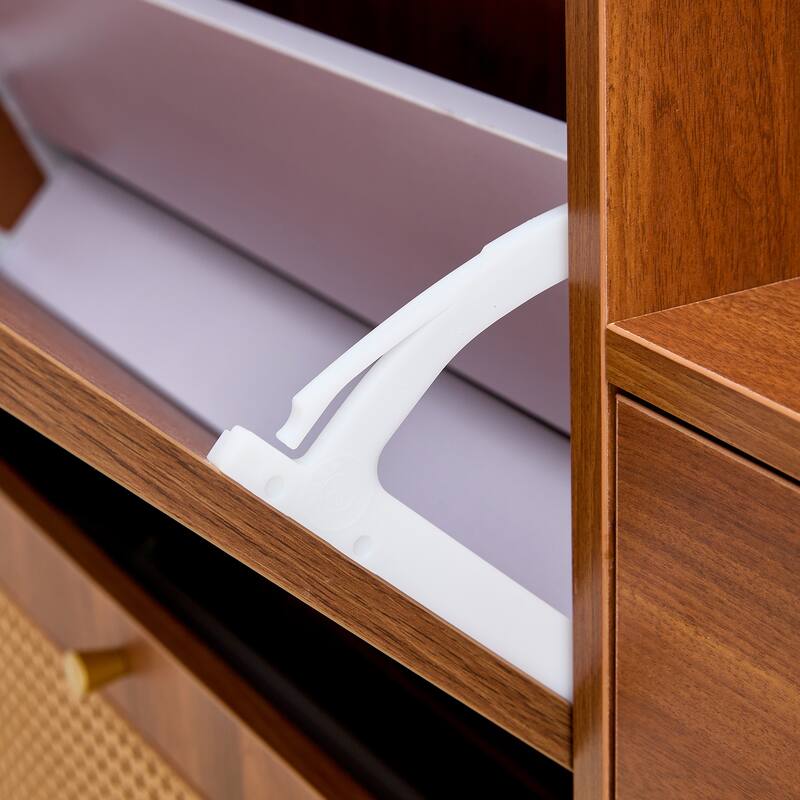 Rattan Shoe Storage Cabinet