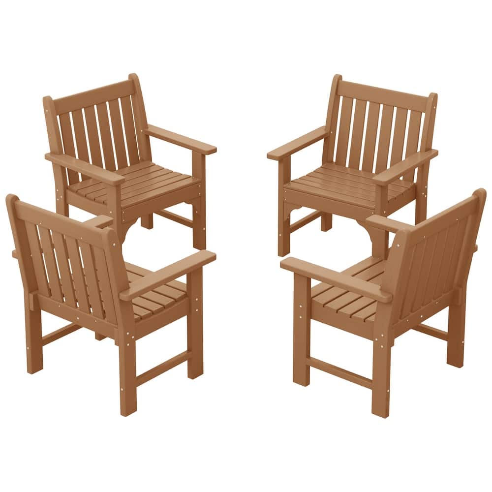 Laguna Outdoor Dining Poly Garden Arm Chair (Set of 4)