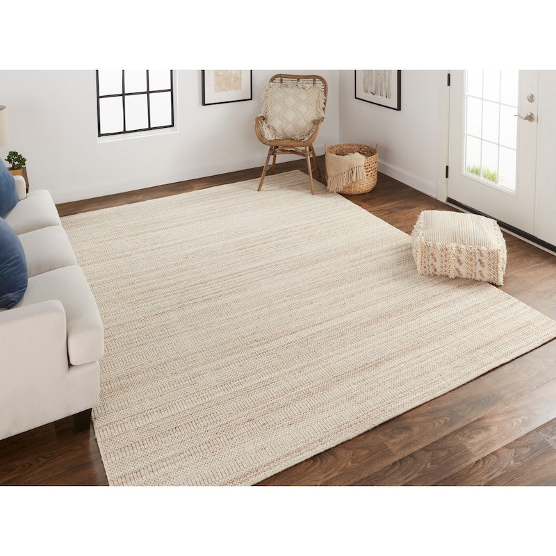 Grand Bazaar Foxwood Hand Woven Solid Transitional Area Rug