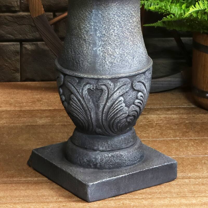 French Garden-Inspired 2-Tier Outdoor Water Fountain - Dusty Gray - 50"