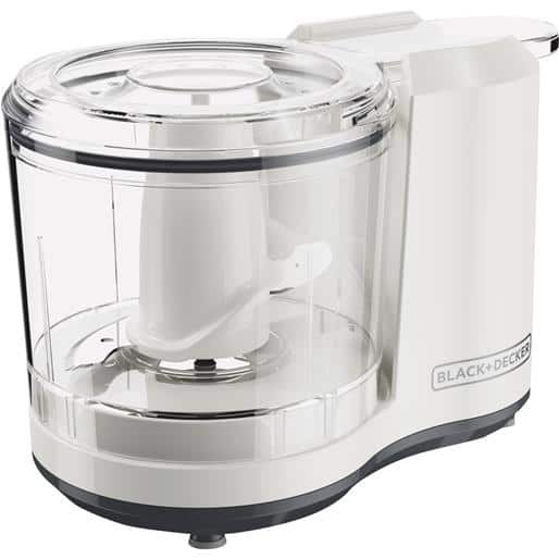  Black+Decker One-Touch HC150W 1.5-Cup Electric Food Chopper,  White: Home & Kitchen