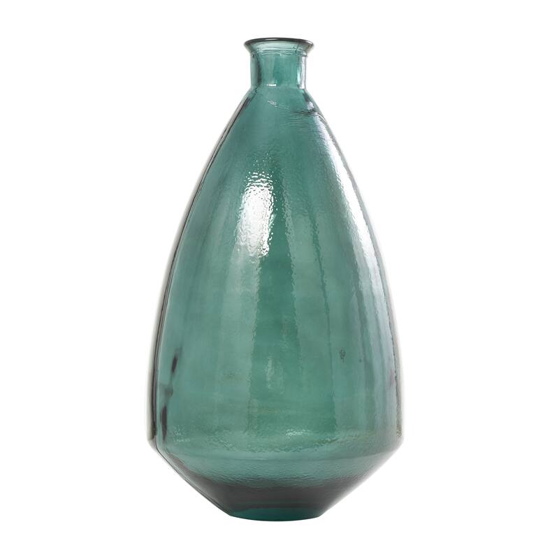 Blue Recycled Glass Handmade Spanish Decorative Vase