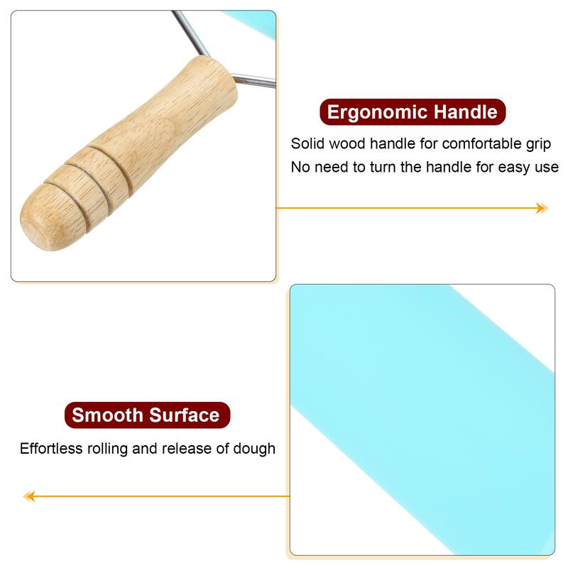 2pcs Rolling Pin 7.6" x 1.69" Silicone Roller