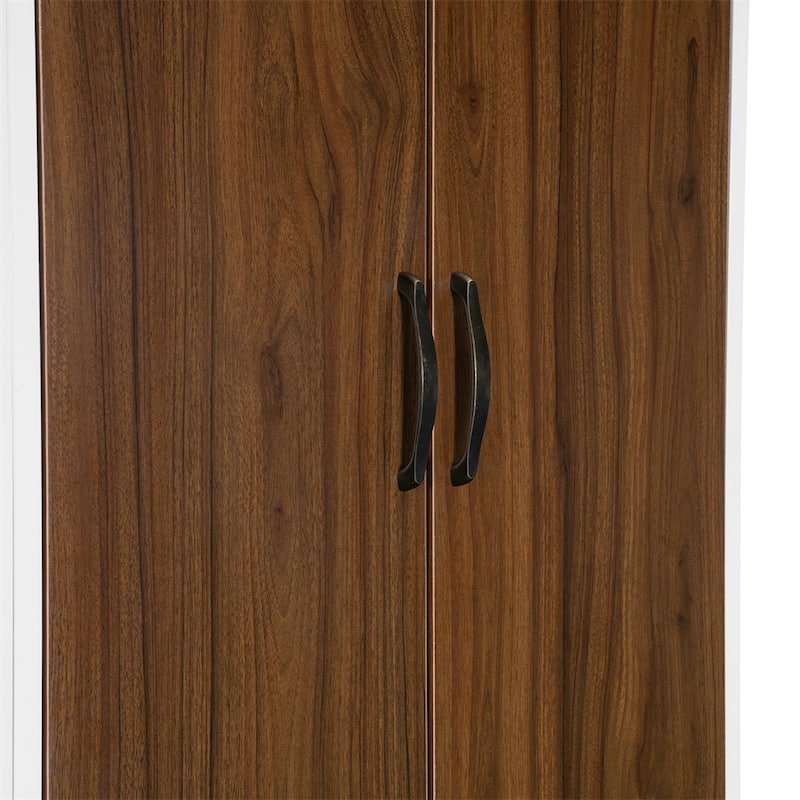 Full Size Murphy Bed Wall Bed with Closet,Drawers and Table