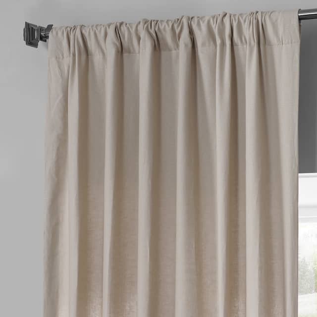 Exclusive Fabrics French Linen Lined Curtain Panel (1 Panel)