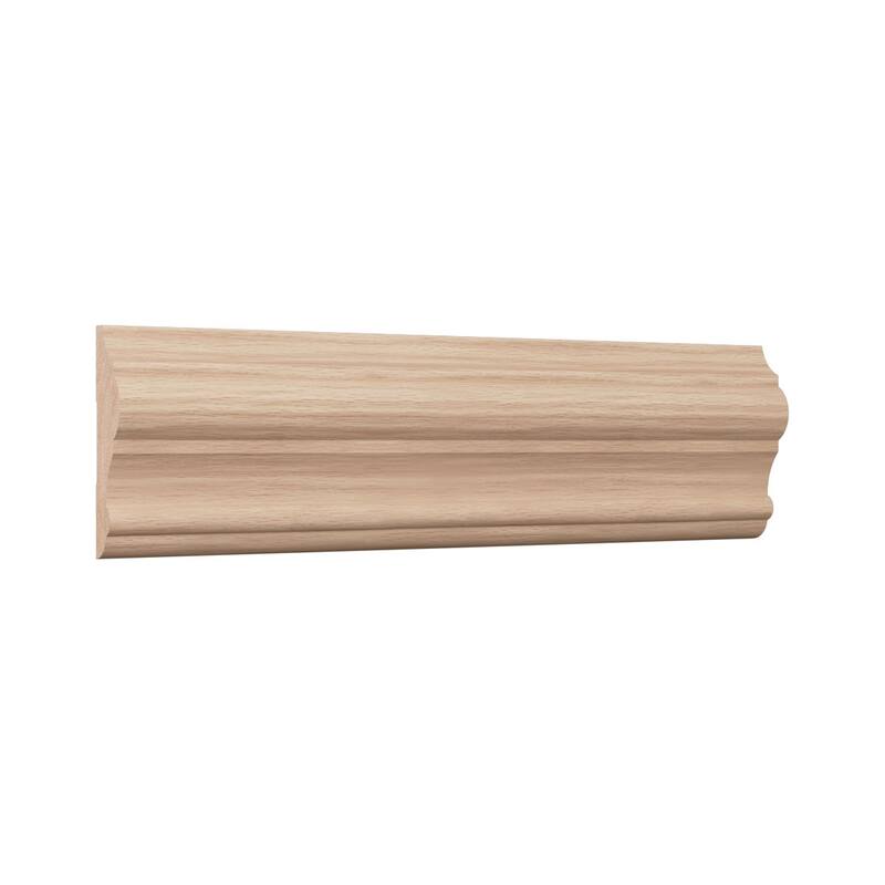 WM397 1-in D x 3-1/2-in W x 96-in L Americraft Solid Hardwood Stain Grade Chair Rail Moulding