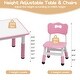 preview thumbnail 3 of 19, Kids Table and Chair Set with Storage Height Adjustable For Toddler