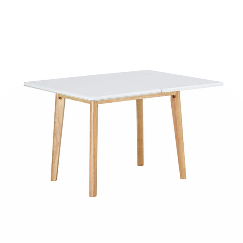 sintered stone tabletop with rubber wooden legs