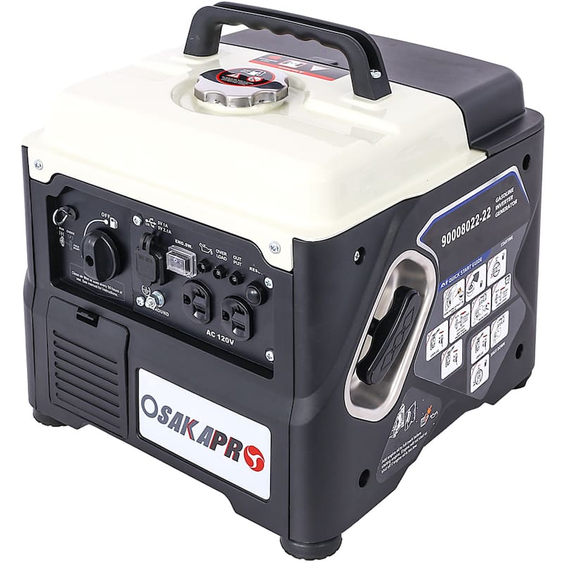 1200W Portable Gas Powered Generator,Low Noise for Outdoor/Camping