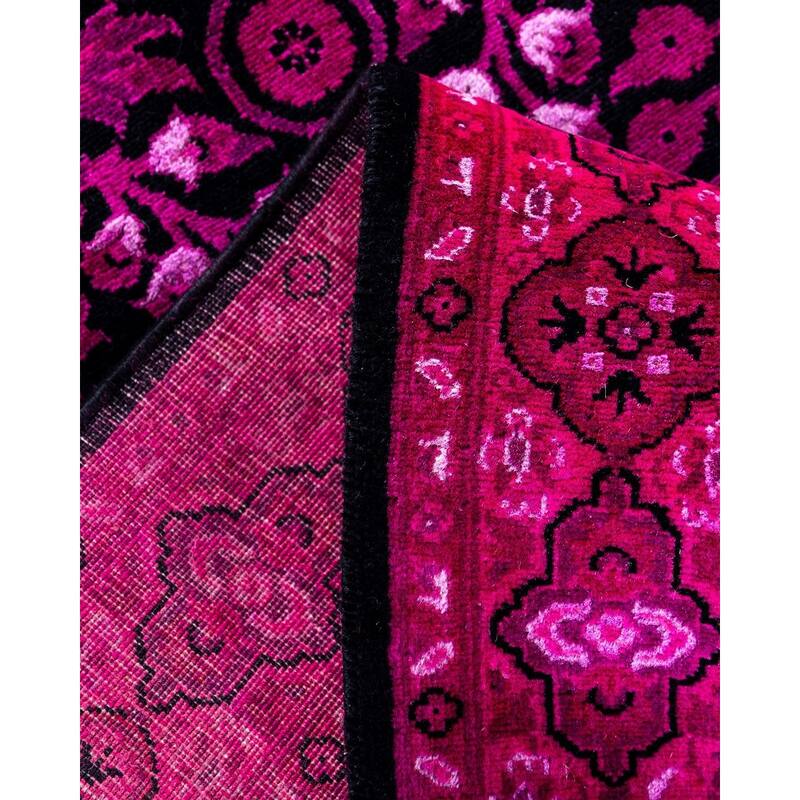 Contemporary Overdyed Wool Hand Knotted Runner - 2' 6" x 12' 3"