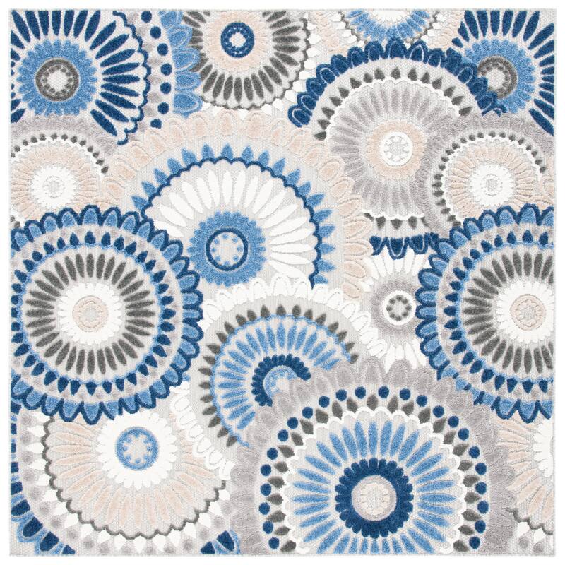 SAFAVIEH Cabana Mrinal Indoor/ Outdoor Waterproof Patio Floral Rug