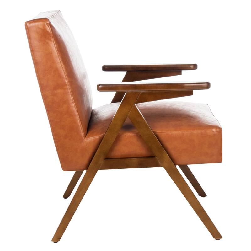 SAFAVIEH Manie Arm Chair - 27.6" W x 29.1" L x 34.3" H - 28Wx29Dx34H