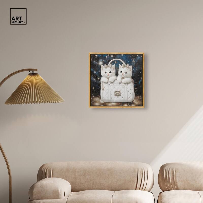 Constellation Kittens Purse Canvas by Art Remedy