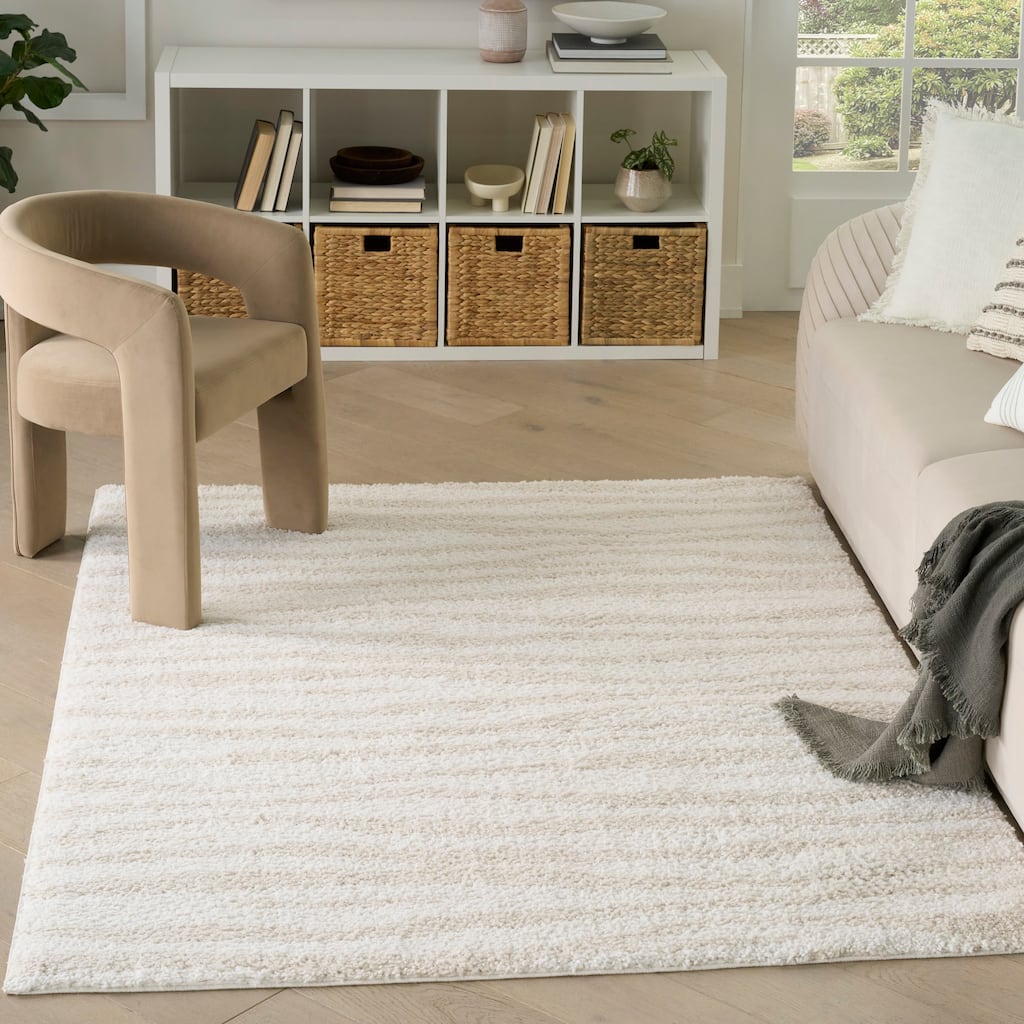 Nourison Modern Shag Indoor only Abstract Area Rug