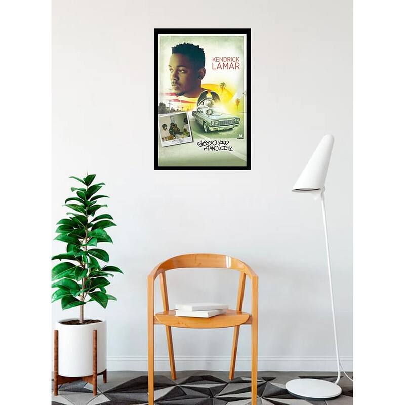 Kendrick Lamer Good Kid Mad City Framed Poster - 24 x 36 Inch