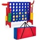 preview thumbnail 3 of 28, Costway Giant 4 in A Row Jumbo 4-to-Score Game Set W/Storage Carrying - See Details Blue/Red