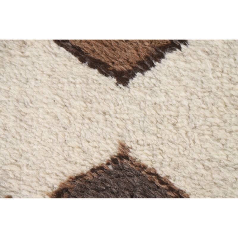 Turkish Anatolian Runner Rug Hand-knotted Oriental Wool Carpet - 3'3"x 11'9"