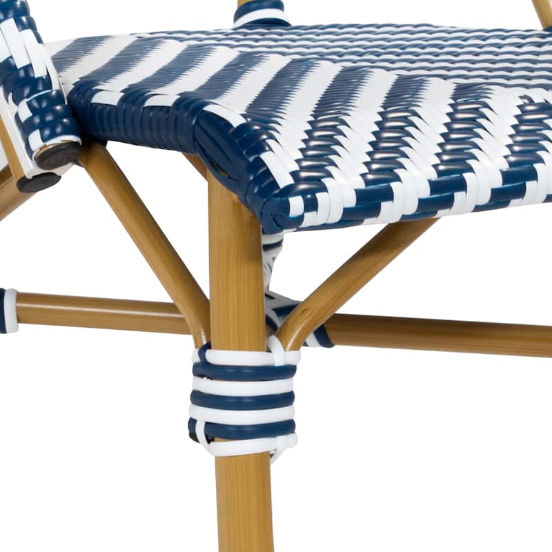 Irene French Chevron Wicker Patio Dining Chairs by Furniture of America