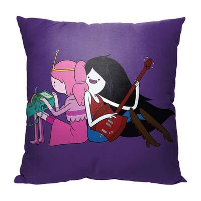 Warner Brothers Adventure Time Making Music Together 18 Inch Throw Pillow
