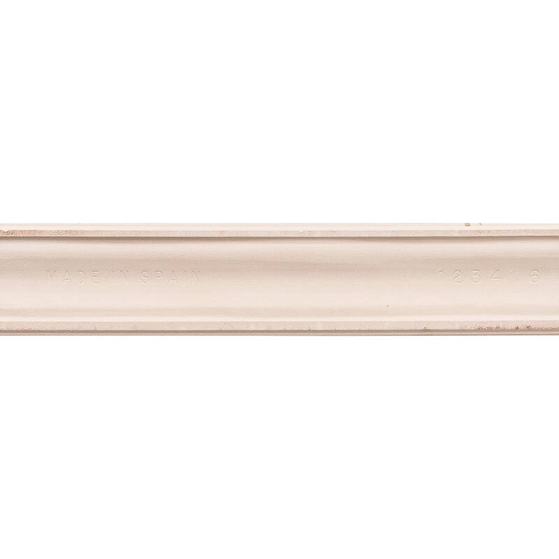The Tile Life Waverly 3x12 White Polished Ceramic Chair Rail Wall Tile - 3 x 12 - 1 Piece