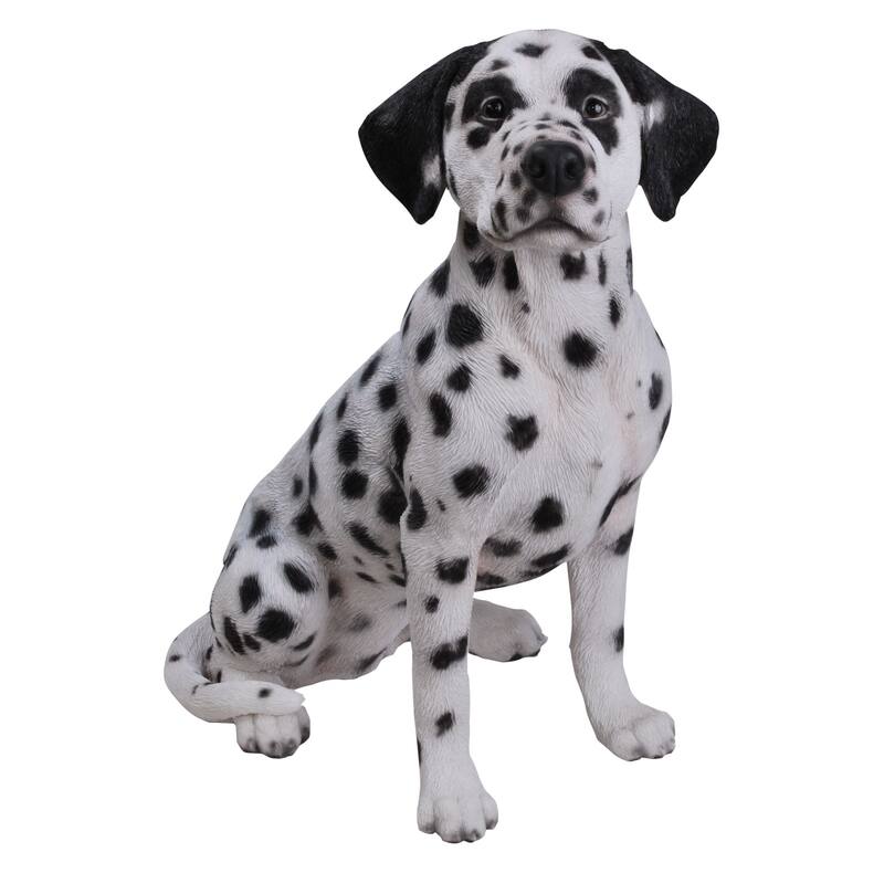 20.5" Sitting Dalmatian Outdoor Garden Statue