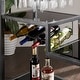 preview thumbnail 3 of 23, Metropolitan Glass Top Metal Bar Cart by iNSPIRE Q Bold - Bar Cart