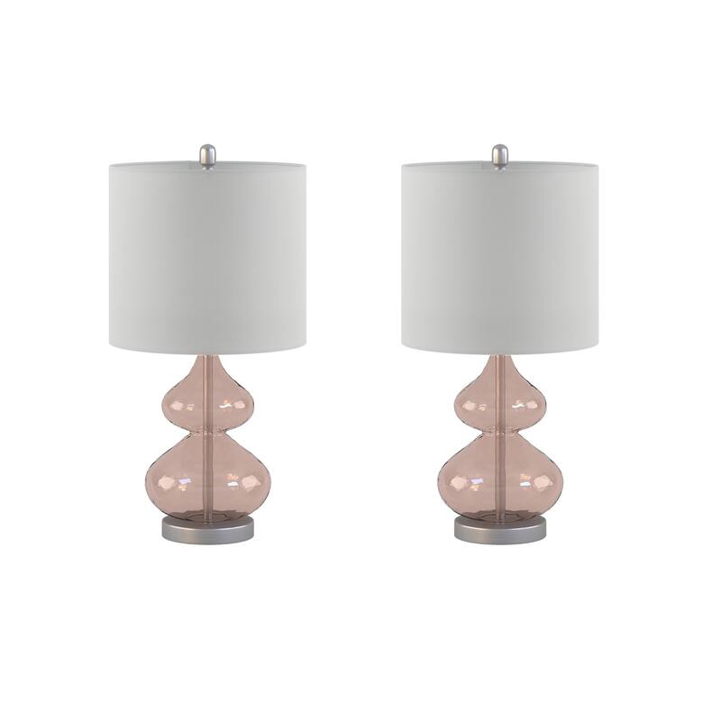 510 Design Ellipse Curved Glass Table Lamp (Set of 2)