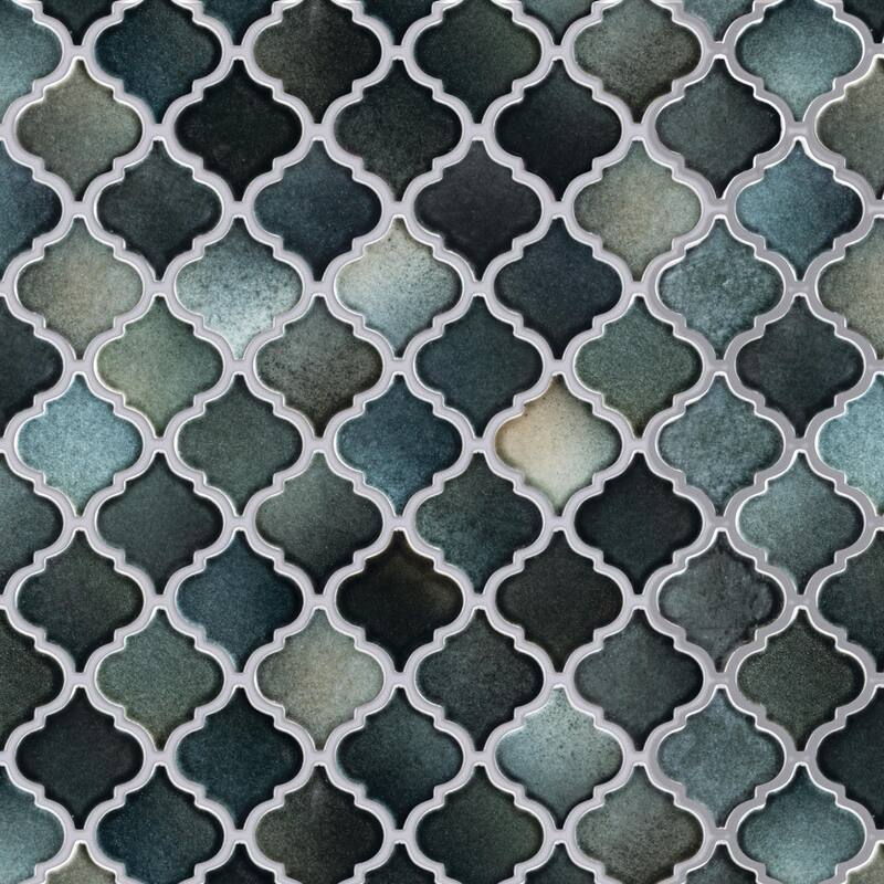 Merola Tile Hudson Tangier Stormy Night 12-3/8" x 12-3/8" Porcelain Mosaic Floor and Wall Tile