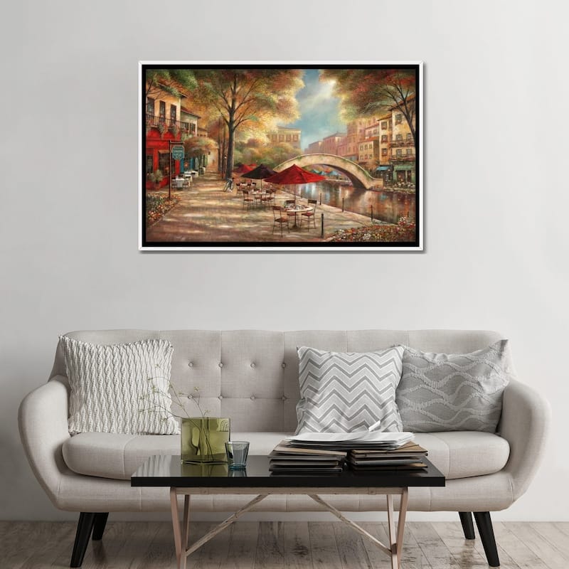 iCanvas "Riverwalk Charm" by Ruane Manning Framed Canvas Print