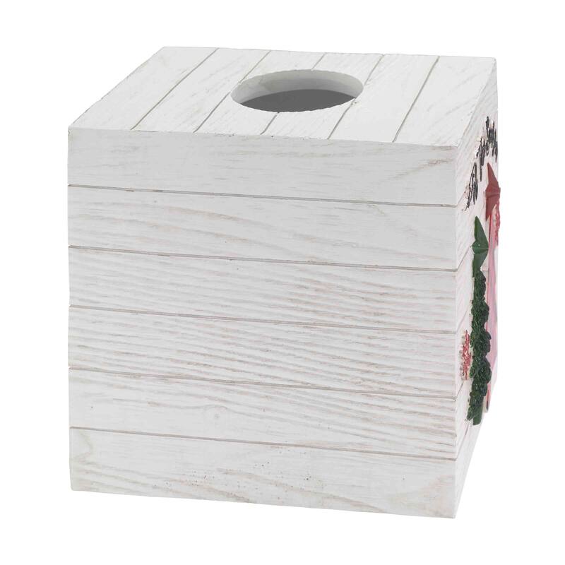 Avanti Linens Tis the Season Tissue Cover - White - Tissue Cover