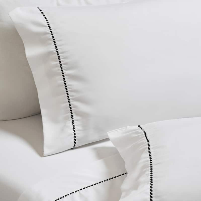 Superior Imperia Cotton Blend Embroidered 600 Thread Count Sheet Set