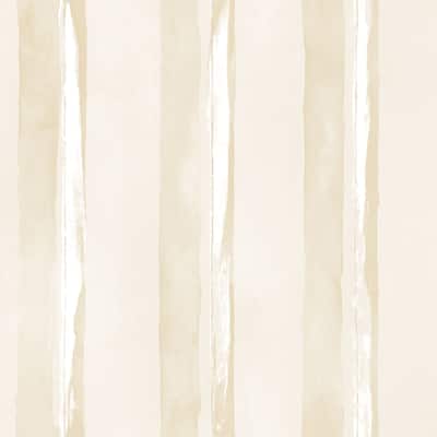 Galerie Wallcoverings Smart Stripes 2 Watercolor Stripe Vinyl on Non-Woven Matte Wallpaper Roll