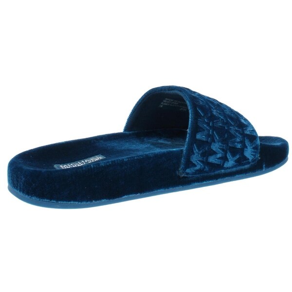 michael kors slides womens blue