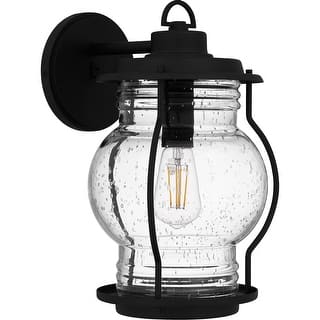 Earth Black One Light Outdoor Wall Mount from the Luther Collection
