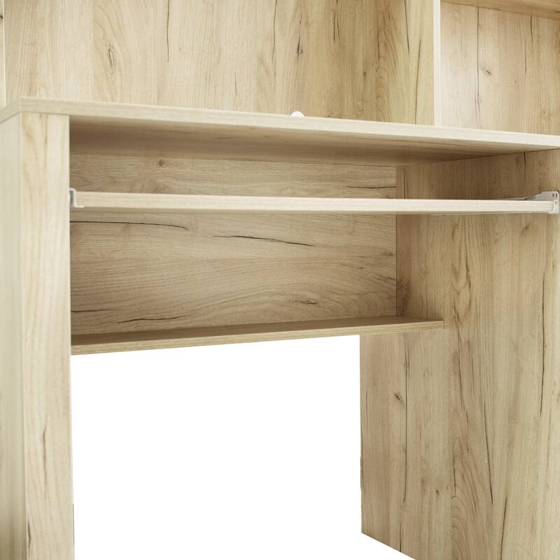 Nestfair Computer Desk with Shelves and Drawers