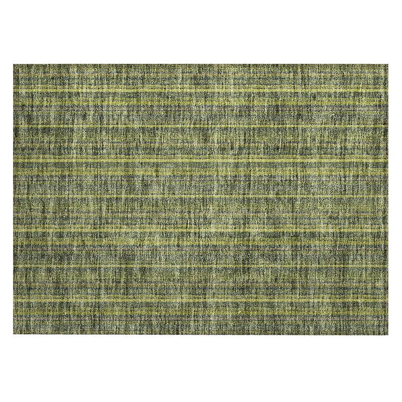 Machine Washable Indoor/ Outdoor Stripe Chantille Rug