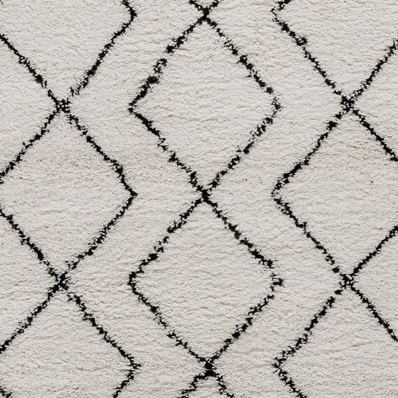 Geometric Style Bohemian Shag Area Rug