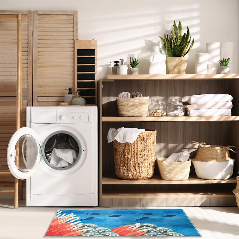 Liora Manne Impressions Reef Border Indoor/Outdoor Mat