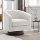 preview thumbnail 48 of 186, Modern Upholstered Barrel Chair Swivel Accent Chair for Living Room Corduroy - Beige/Corduroy