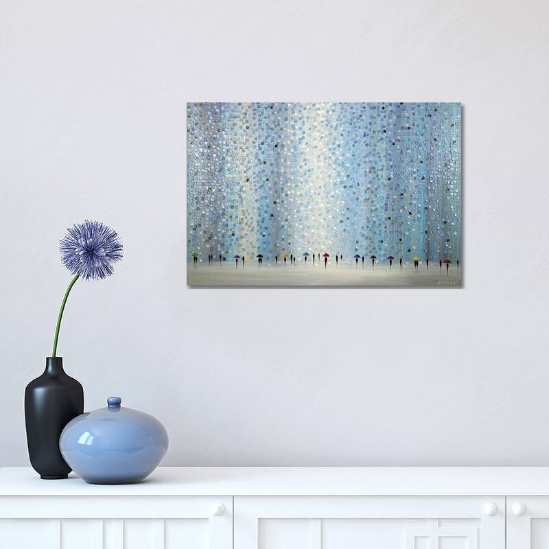 iCanvas "Little Umbrellas" by Ekaterina Ermilkina Canvas Print - 12x18x1.5