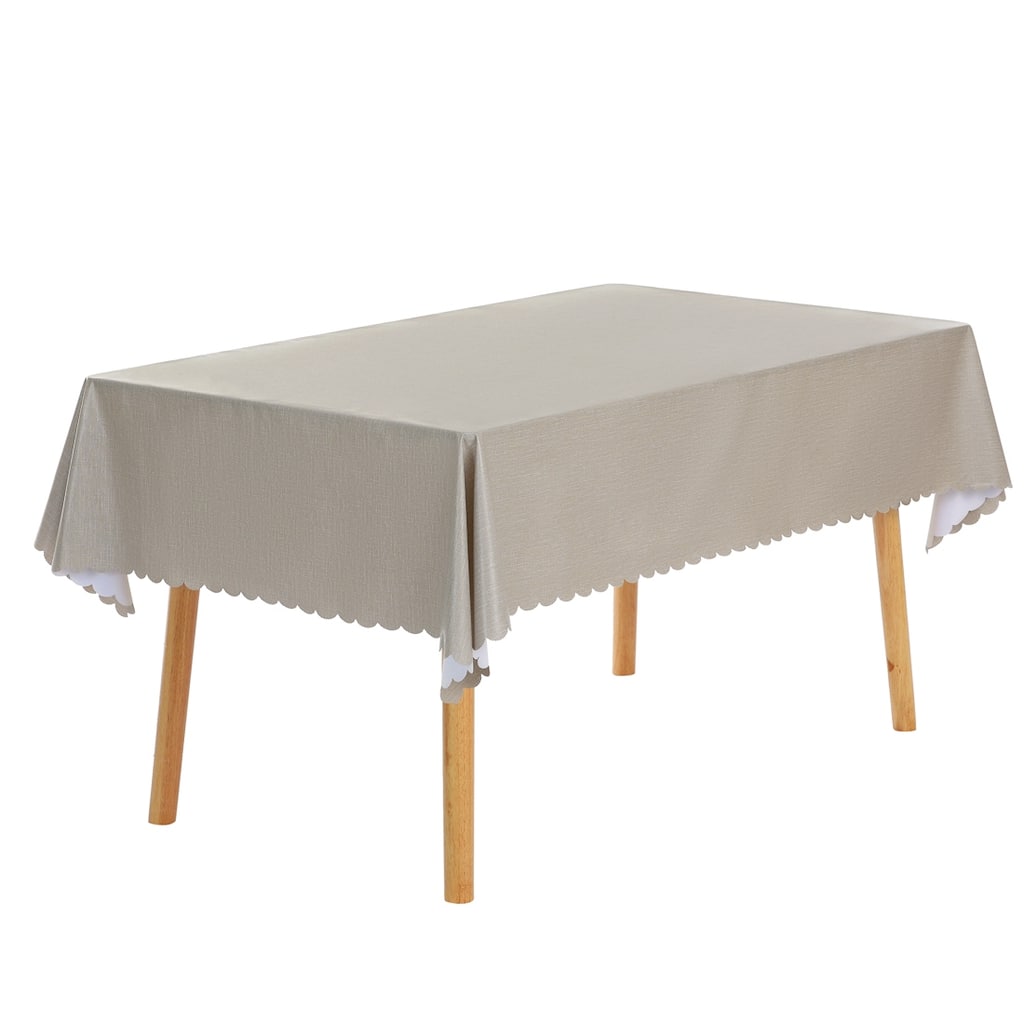 1 Pack Rectangle Tablecloth, Oil-Proof, Spill-Proof, and Water Resistance PVC Table Cover for Party Kitchen Dining Room