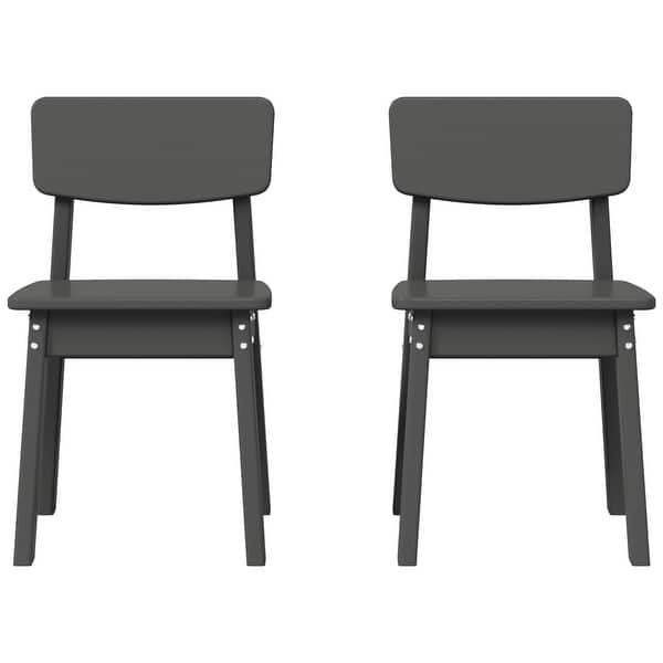 slide 2 of 70, Modern Mini Kids Outdoor Dining Chair (Set of 2) Gray