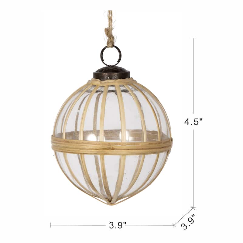 D3.9" X-Mas Hanging Ornament, Decorative Hanging Ball Christmas Tree Ornaments for Holiday Party Decorations, Set of 3