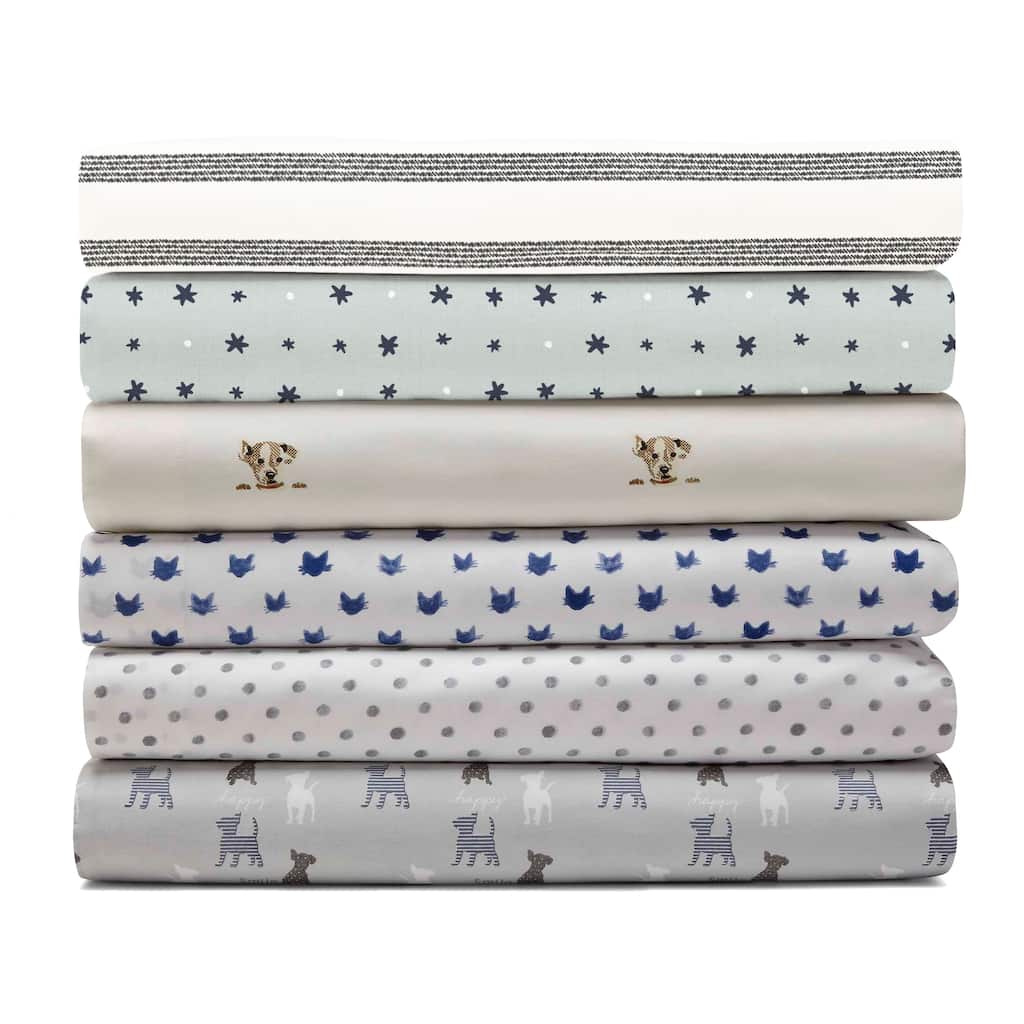 ED Ellen DeGeneres 200TC Cotton Printed Percale Sheet Set