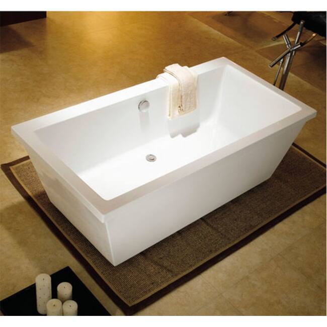 Kingston Brass Aqua Eden 33-1/4" Acrylic Soaking Bathtub for