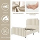 preview thumbnail 14 of 28, Platform Bed Frame with 50.2" Headboard, Velvet Upholstered Bed Frame