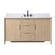 preview thumbnail 30 of 72, Vanity Art Lucerne Freestanding Bathroom Vanity with Stone Top, Hidden Power Station, Hair Dryer Holder, USB Charging Shelf