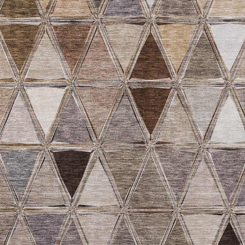 HomeRoots Geometric Transitional Rectangle Outdoor Rug