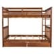 preview thumbnail 22 of 72, Wooden Bunk Bed Frame with Pull Out Storage Drawers, Headboard, Footboard, Ladder, Full-length Guardrail for Kids, Teens