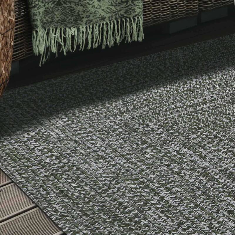 Superior Modern Rustic Bohemian Reversible Multi-Tone Braided Indoor Outdoor Area Rug